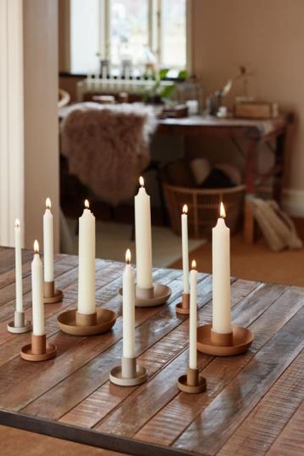 Hovedbilde IB Laursen - Lysestake alu cognac
