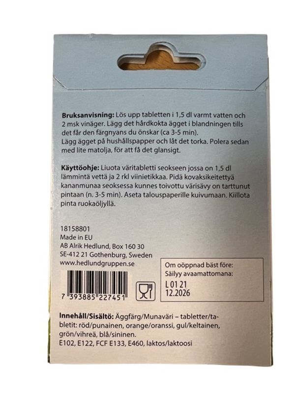 Bromma Kort - Eggfarge 5-pk vannløselig