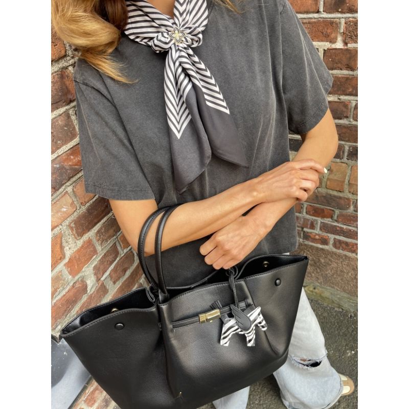 Endless - Bandana Sjal Stripe grå