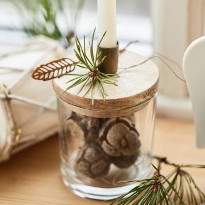 Hovedbilde IB Laursen - Lysestake med trelokk